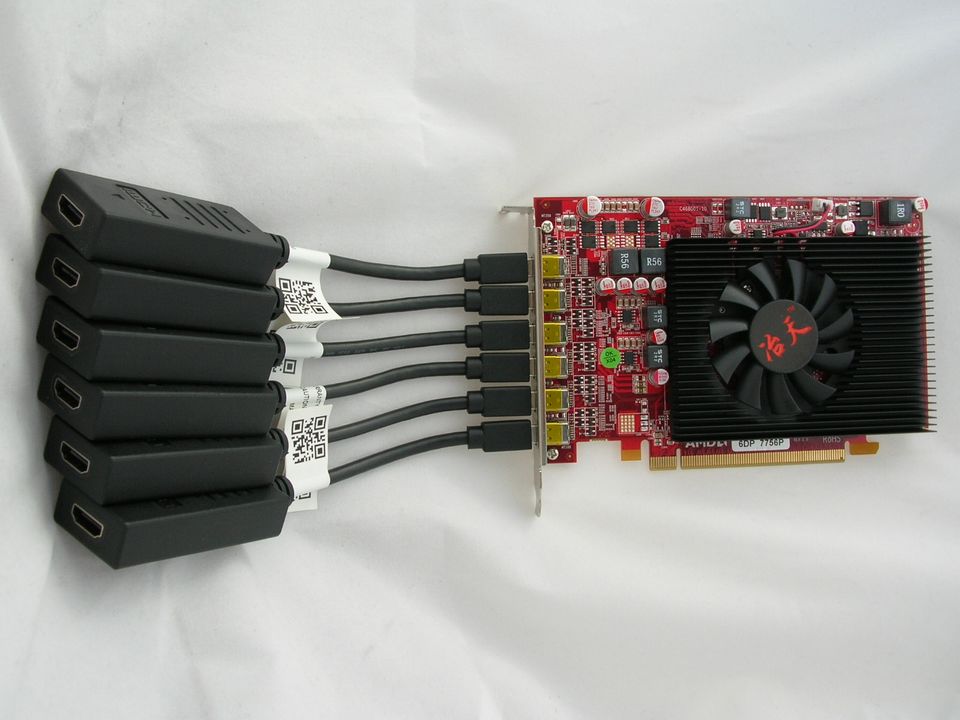 pcidv.com/冶天显卡6DP 7756P 2G D5 6DVI/6VGA/6HDMI