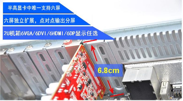 pcidv.com/6DP半高显卡6屏6VGA/6DVI/6HDMI